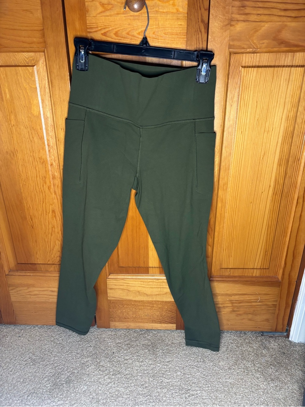 Athleta Olive Green High-Rise Leggings